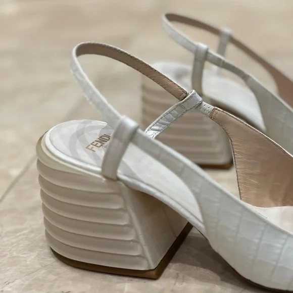 Fendi Slingback Loafer Pumps (perfect condition)